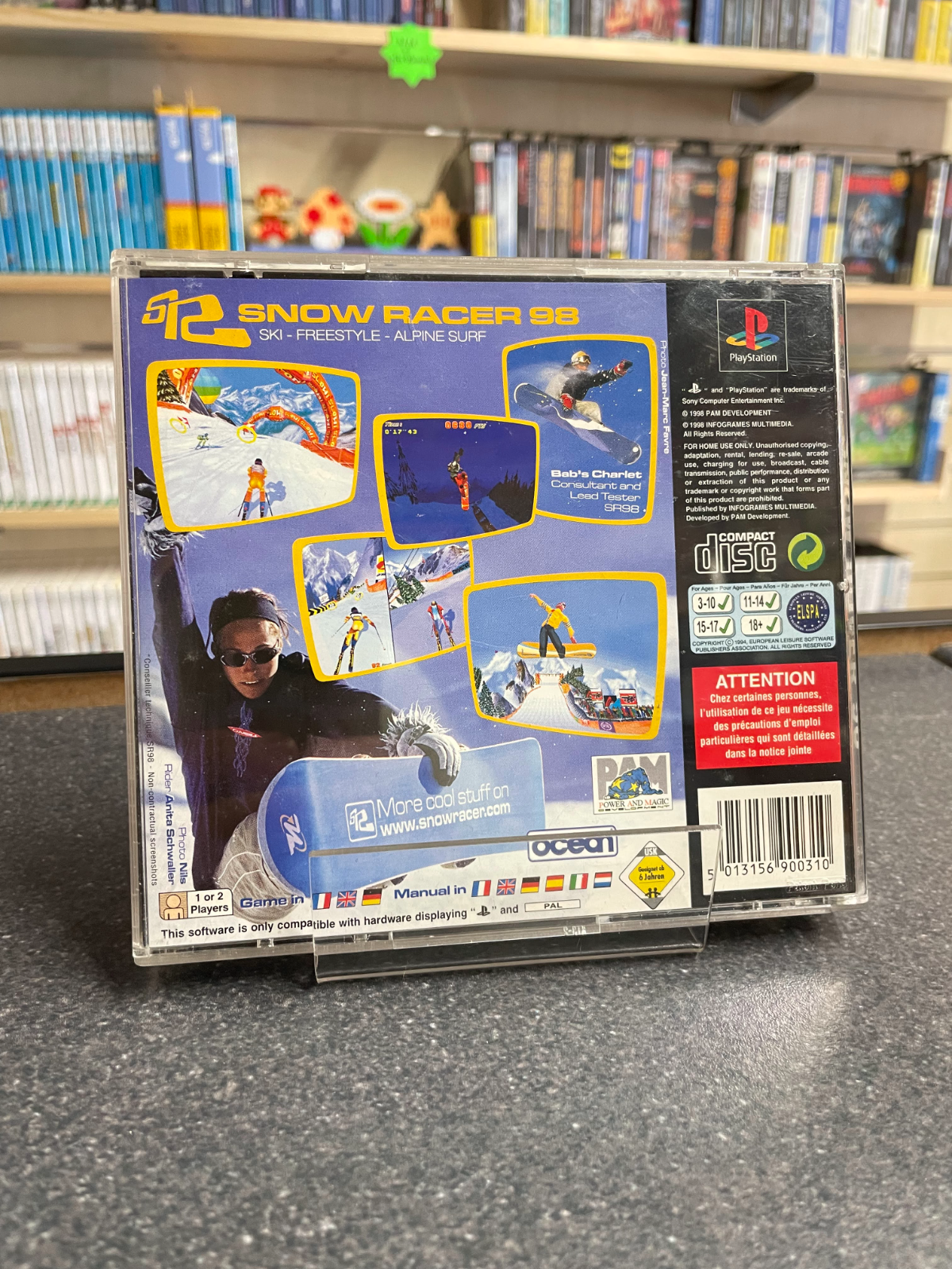 Snow Racer 98 - Sony Play station 1 PS1 - Complete with Manual