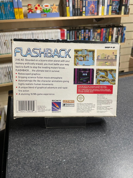 Flashback -Super Nintendo Entertainment System SNES - Boxed No Manual