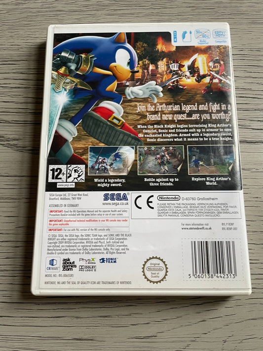 Sonic and the Black Knight - Nintendo Wii - Complete with Manual