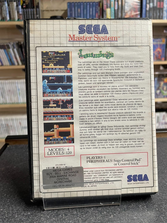 Lemmings - Sega Master System - Boxed no Manual