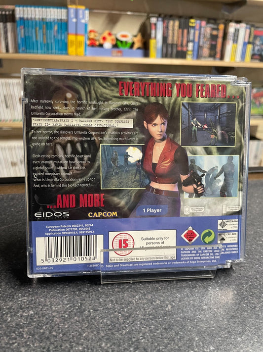 Resident Evil CODE: Veronica - SEGA Dreamcast - Complete with Manual
