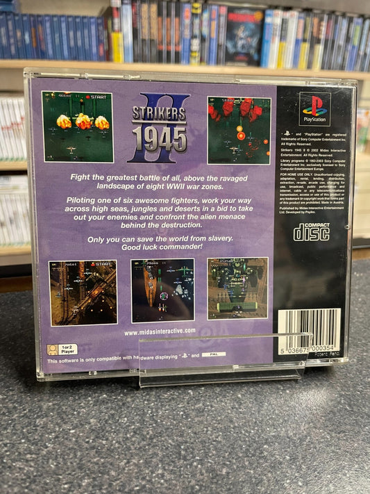 Strikers 1945 - Play station 1 PS1 - Complete with Manual