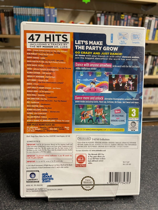 Just Dance 2014 - Nintendo Wii - Boxed with Manual