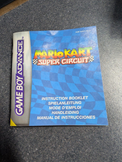 Mario Kart Super Circuit - Nintendo Gameboy Advance GBA - Boxed CIB
