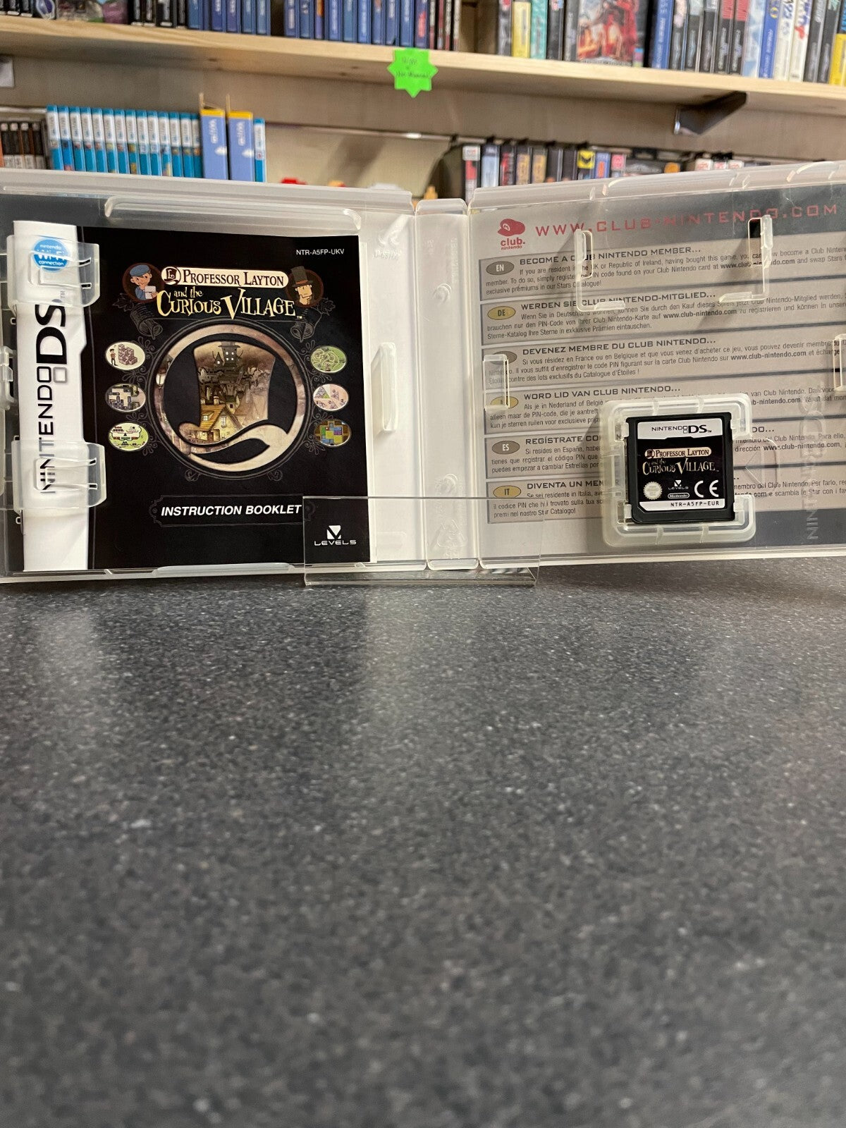 Professor Layton and the Curious Village - Nintendo DS - Compete with Manual