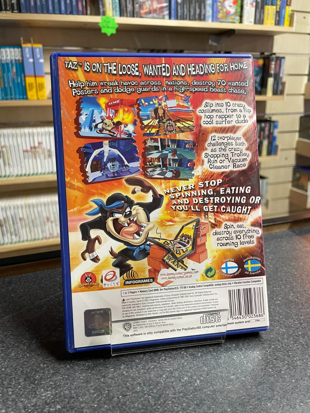 Taz: Wanted - Sony Playstation 2 PS2 - Boxed w/Manual