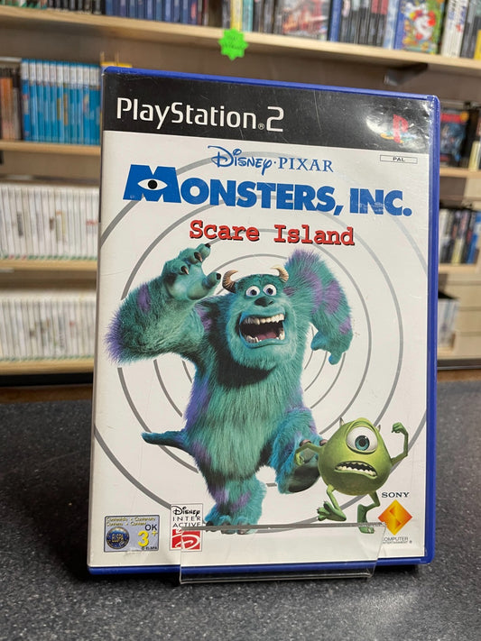 Disney Pixar Monsters Inc. Scare Island- Sony Playstation 2 PS2 - Boxed w/Manual