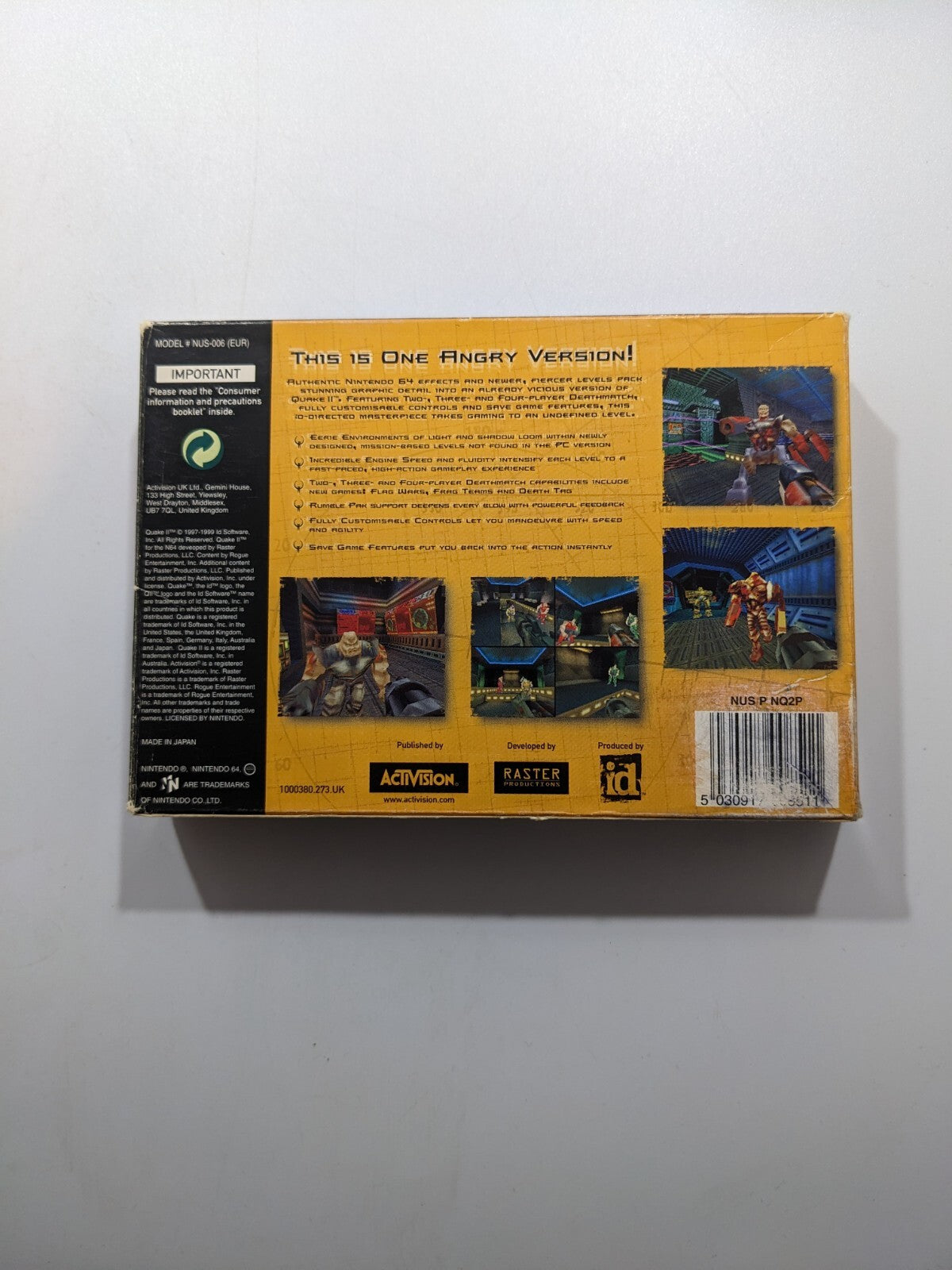 Quake II - Nintendo 64 N64 - Boxed & Complete 
