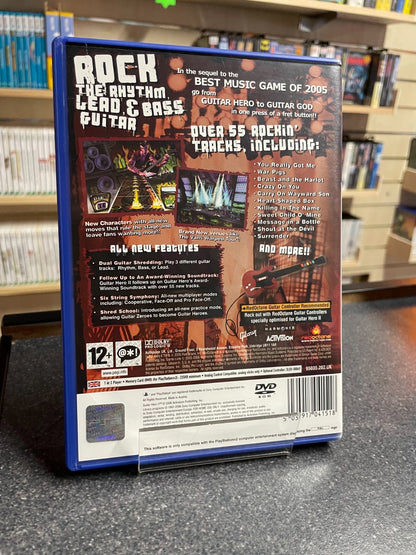 Guitar Hero II 2- Sony Playstation 2 PS2 - Boxed w/Manual