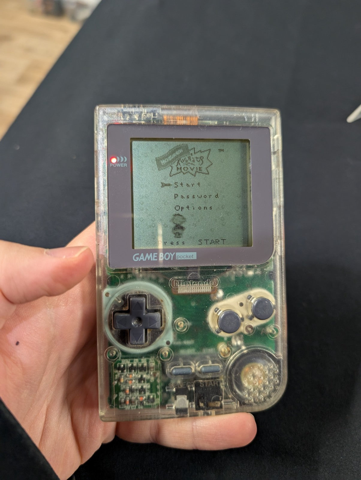 Nintendo Gameboy Pocket - Clear - Tested Working
