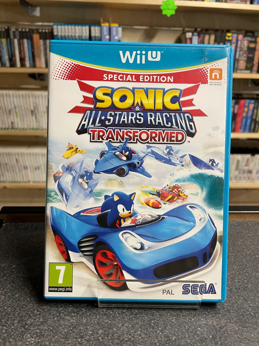 Sonic All Stars Racing: Transformed - Nintendo Wii U - Complete with Manual
