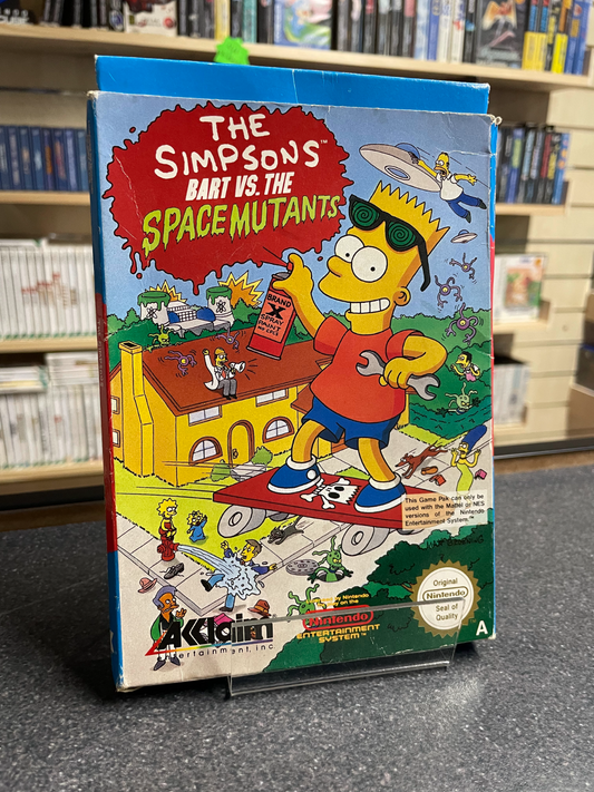 The Simpsons: Bart Vs The Space Mutants -Nintendo NES - Complete with Manual