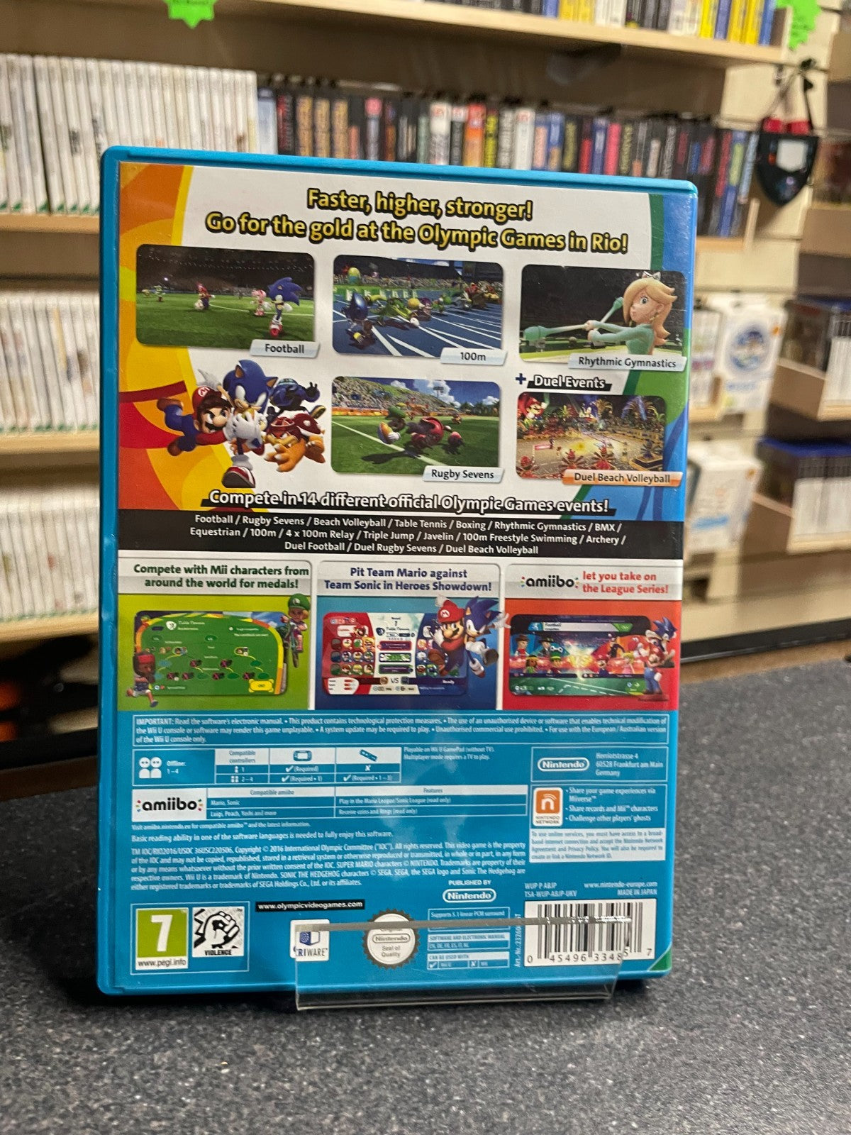 Mario & Sonic at the Rio 2016 Olympic Games - Nintendo Wii.U - Boxed no Manual