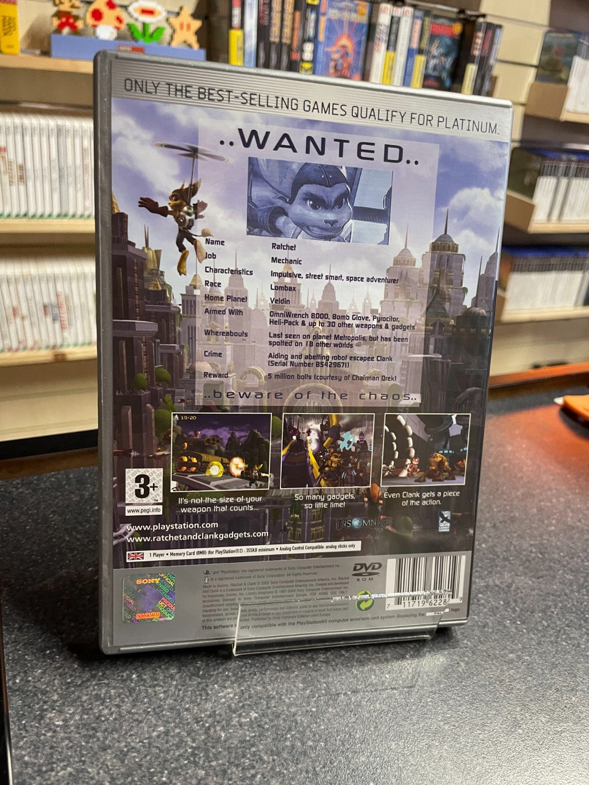 Ratchet & Clank - Sony Playstation 2 PS2 - Boxed w/Manual