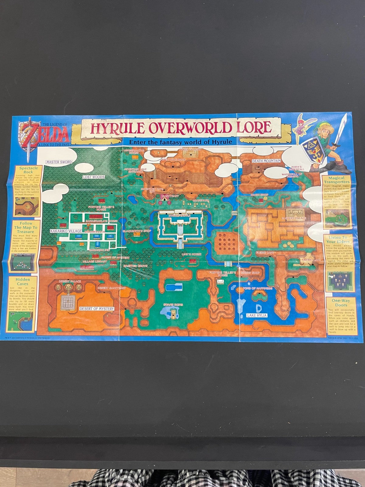 The Legend of Zelda  - SNES - Boxed with Manual + Poster + Map - USA