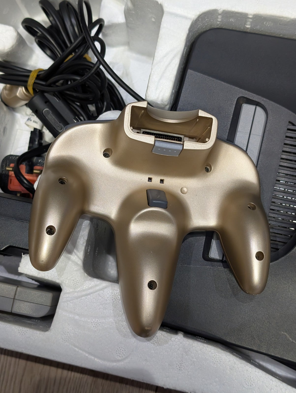 Nintendo N64 Console - Gold Controller - Boxed