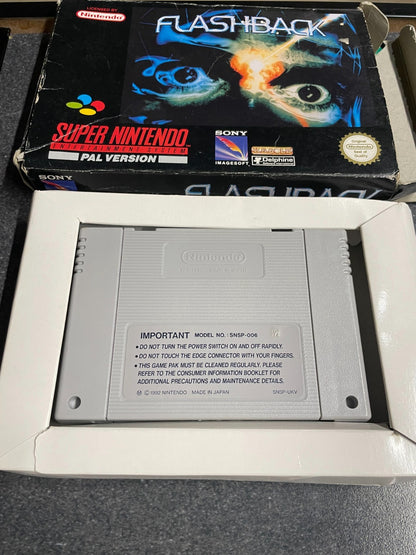 Flashback  -Super Nintendo Entertainment System SNES - Boxed No Manual