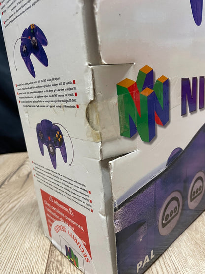 Nintendo 64 - N64 - Grape/Purple - Boxed & Complete with Expansion Pak