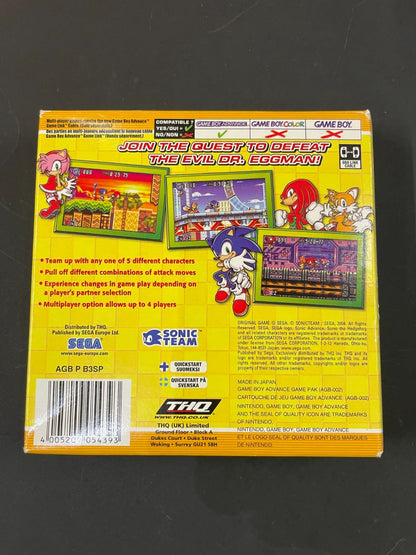 Sonic Advance 3 - Nintendo Game Boy Advance - Boxed w/Manual