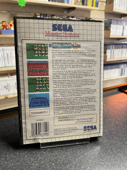 Wimbledon 2 - Sega Master System - Boxed with Manual
