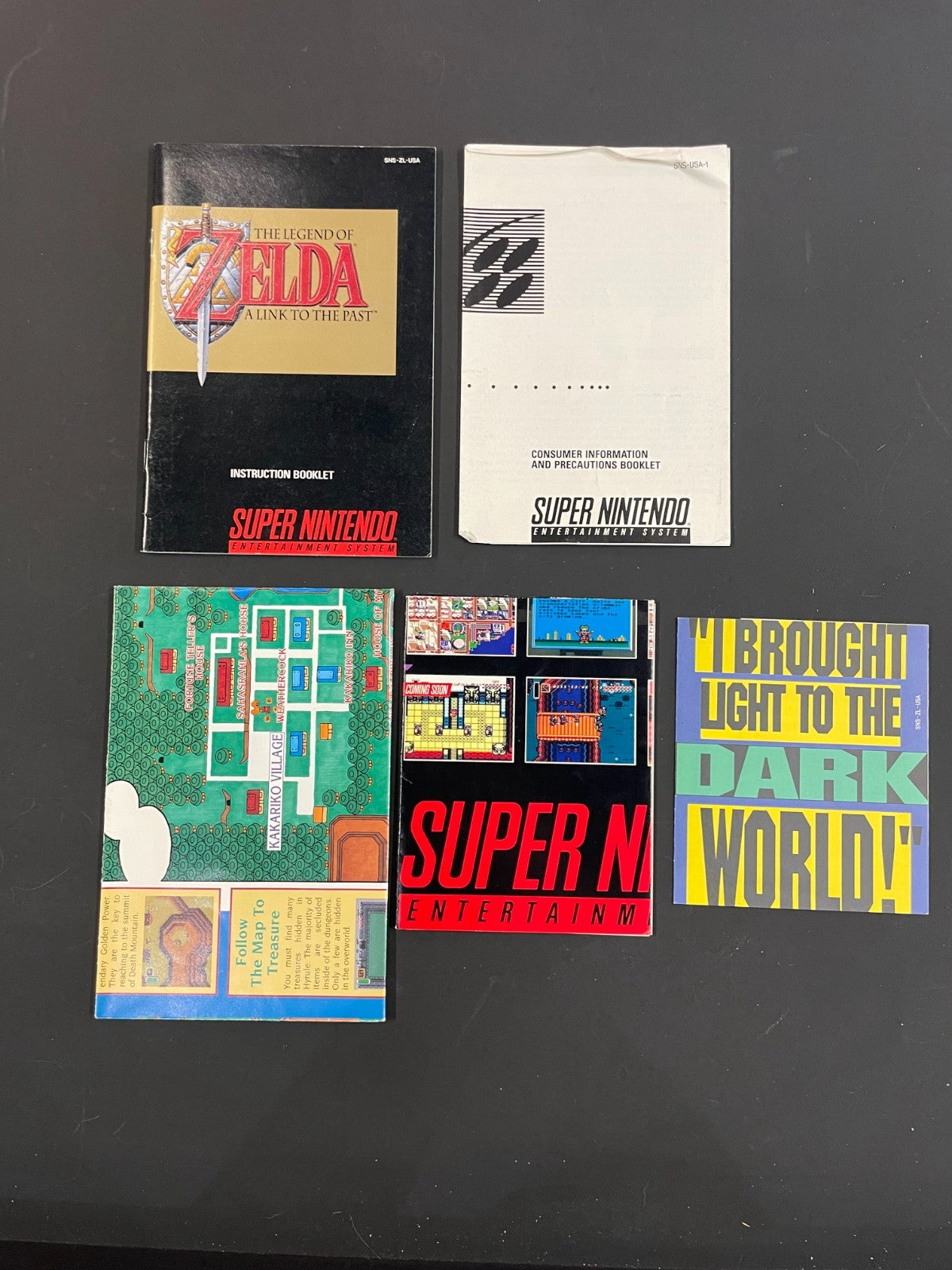 The Legend of Zelda  - SNES - Boxed with Manual + Poster + Map - USA