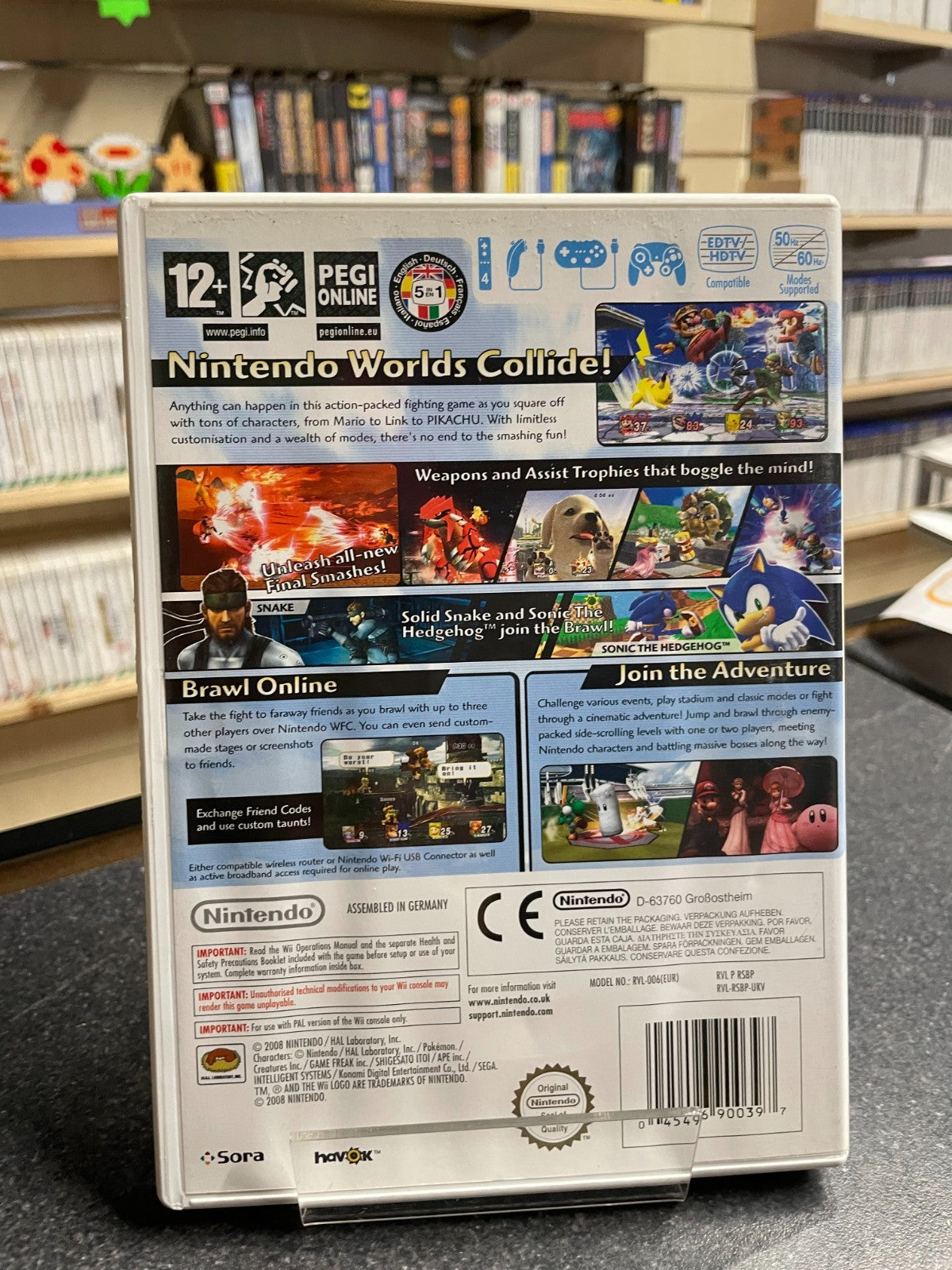 Super Smash  Bros. Brawl - Nintendo Wii  - Boxed with Manual
