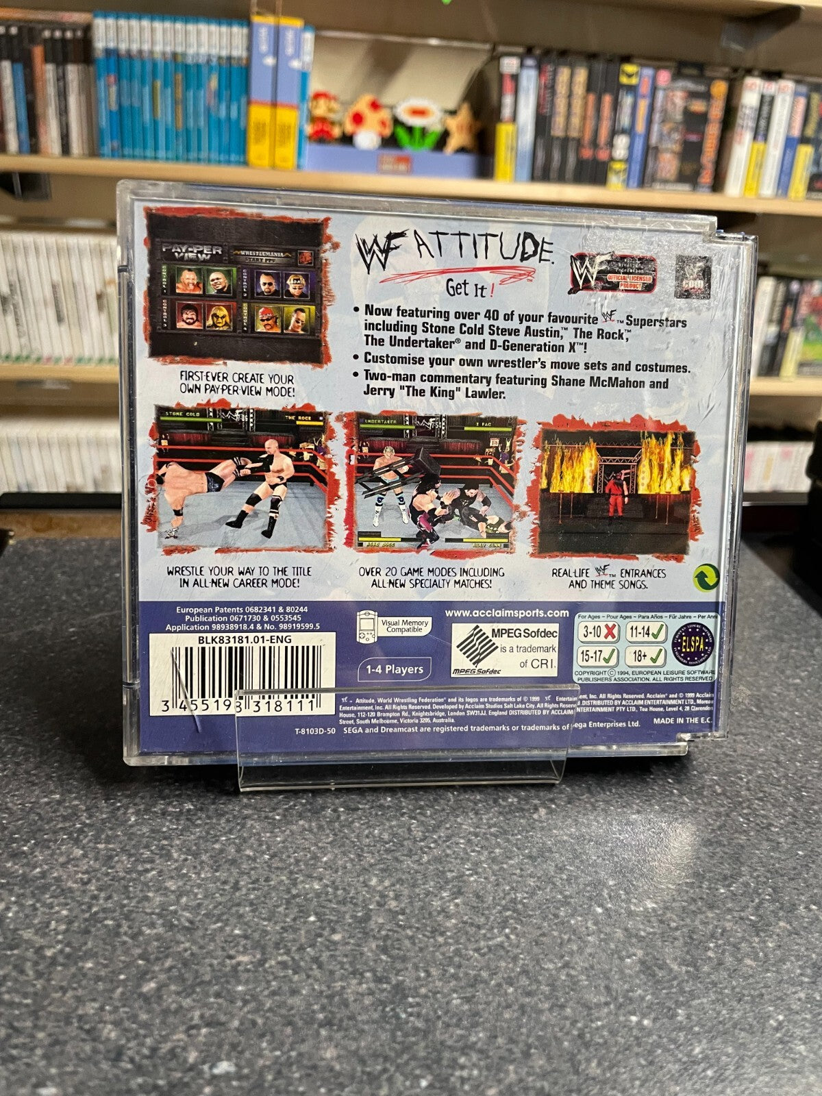 WF Attitude: Get It - SEGA Dreamcast - Complete with Manual