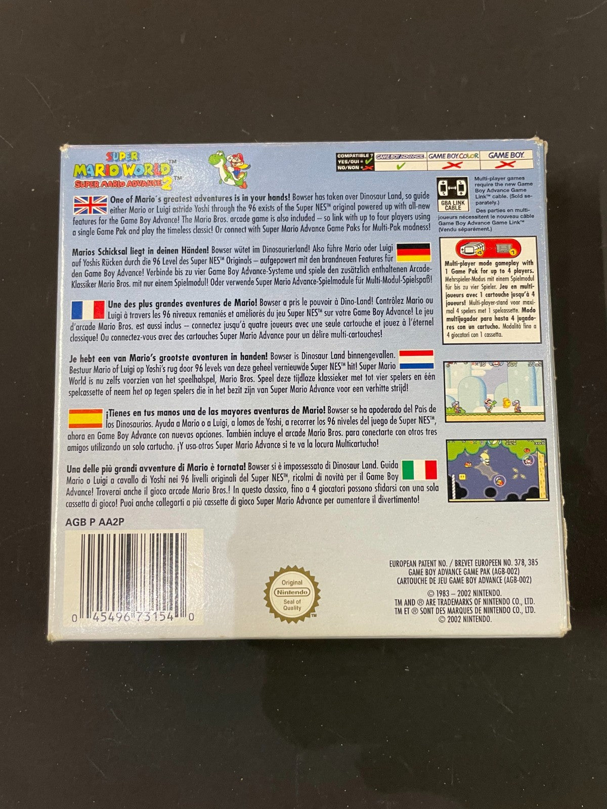 Super Mario World Super Mario Advance 2 Nintendo Game Boy Advance Boxed w/Manual