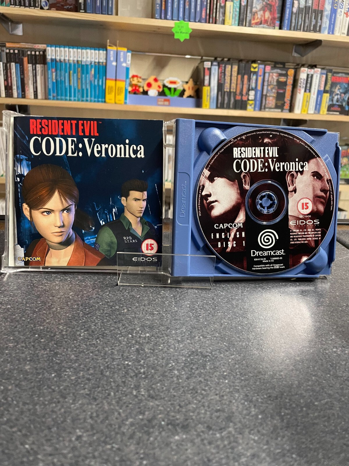 Resident Evil CODE: Veronica - SEGA Dreamcast - Complete with Manual