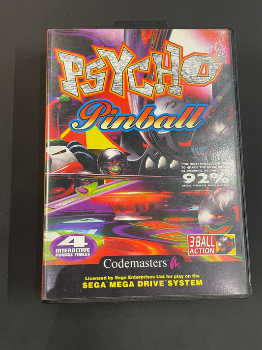 Phycho Pinball - SEGA Mega Drive  - Boxed with Manual - VGC