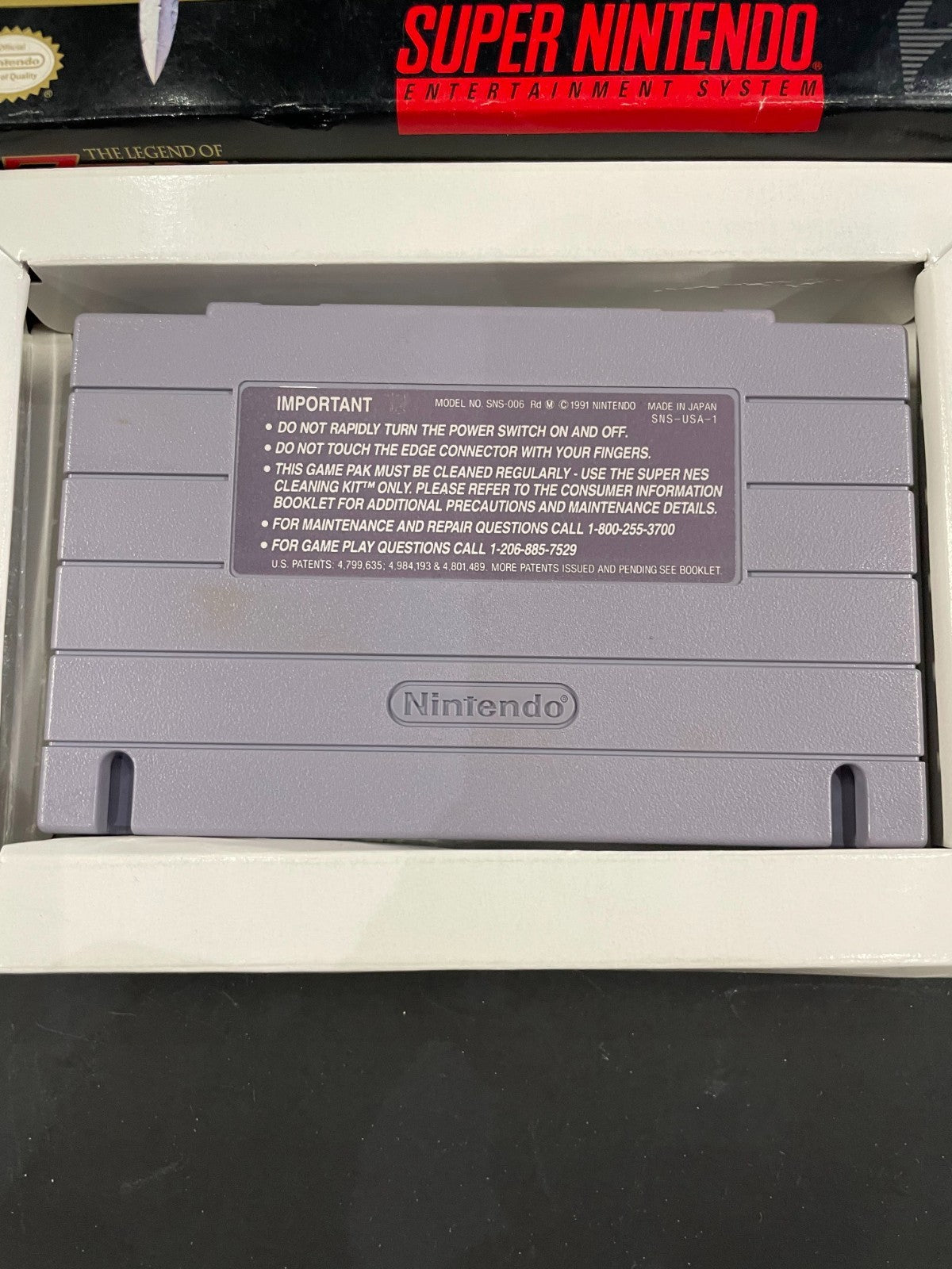 The Legend of Zelda  - SNES - Boxed with Manual + Poster + Map - USA