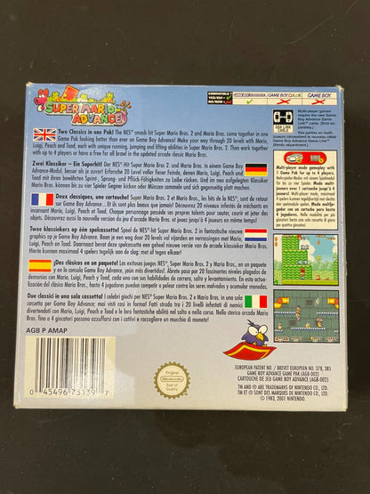 Super Mario Advance - Nintendo Game Boy Advance - Boxed w/Manual
