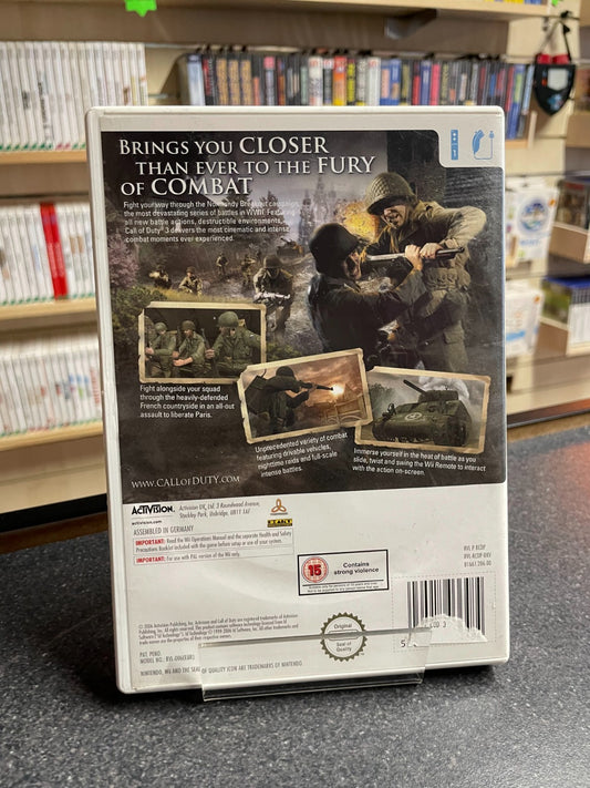 Call of Duty 3 - Nintendo Wii - Boxed with Manual