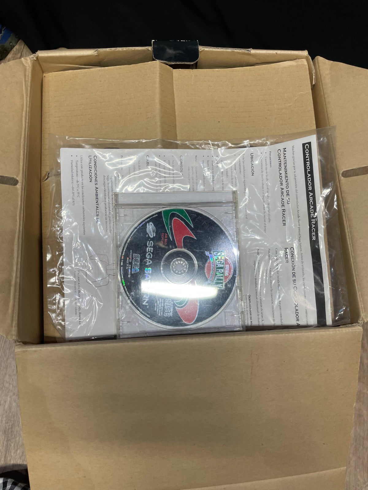 SEGA Saturn Arcade Racer - SEGA - Boxed with Inserts, Manual and Sega Rally