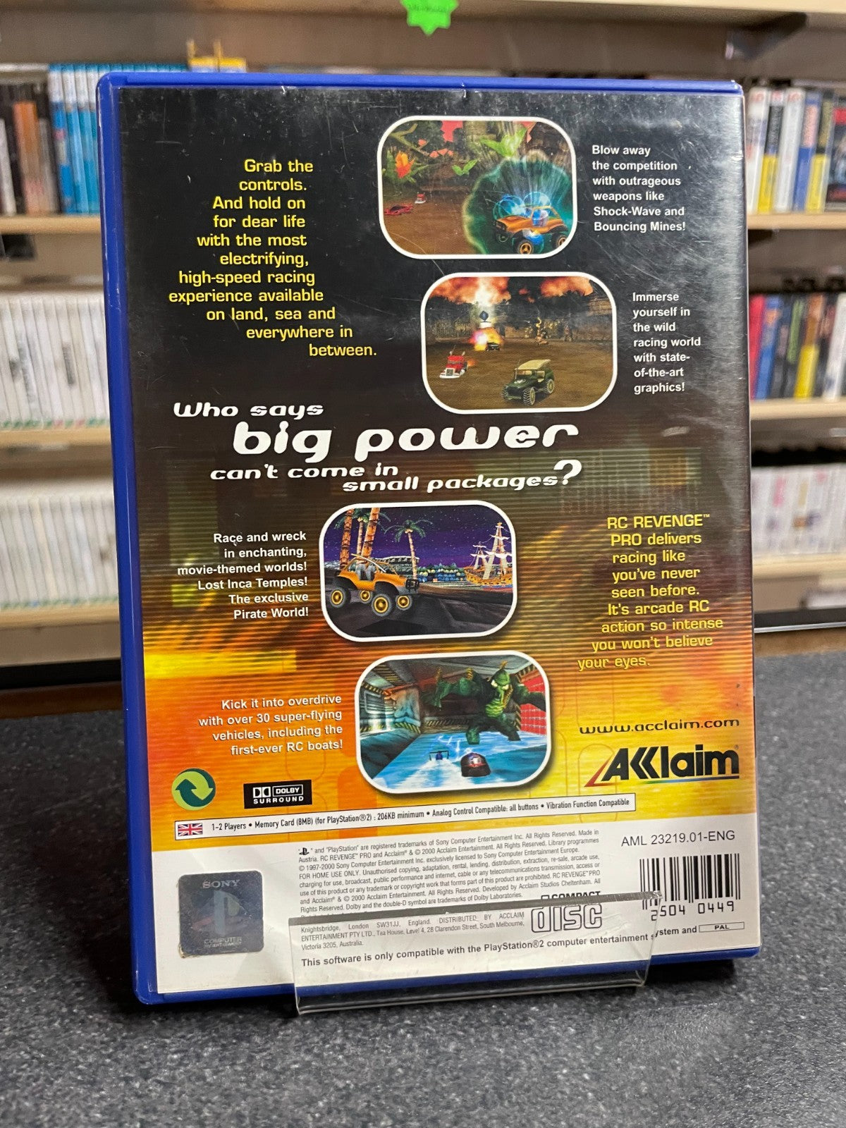 RC Revenge Pro - Sony Playstation 2 PS2 - Boxed w/Manual