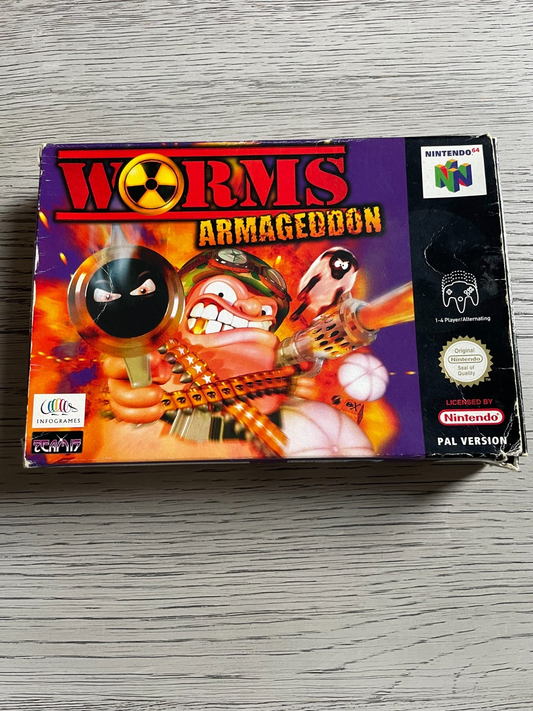 Worms: Armageddon - Nintendo 64 N64 - Boxed & Complete
