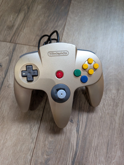 Nintendo N64 Limited Edition Gold Controller Console - Boxed with Goldeneye