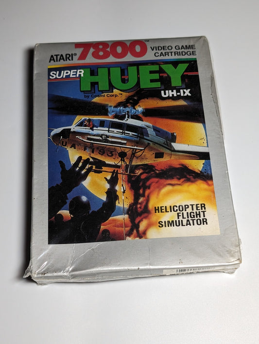 Super Huey UH-IX - Atari 7800 - Boxed Partially Sealed