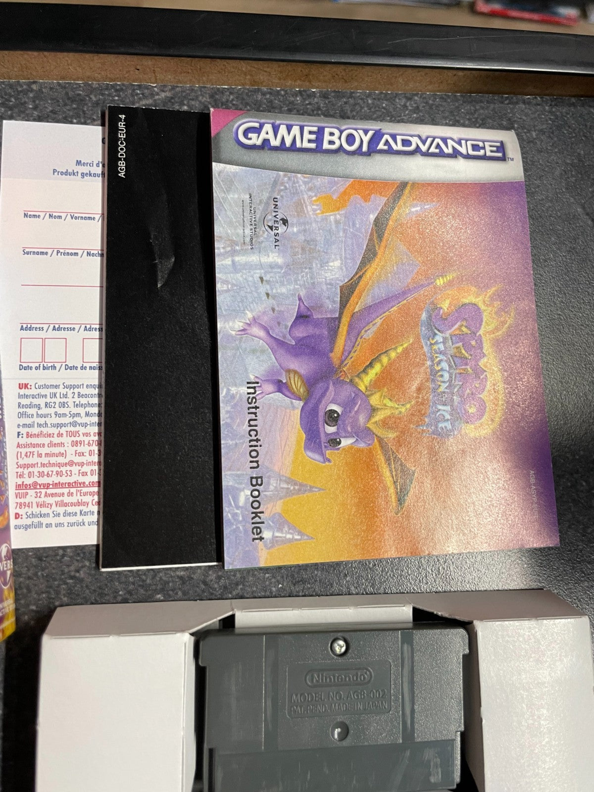 Spyro: Season of Ice - Nintendo GameBoy Advance - Boxed with Manual & Poster