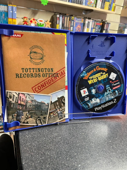 Wallace & Gromit: The Curse of the Were Rabbit- Sony Playstation 2 PS2 - W/Man