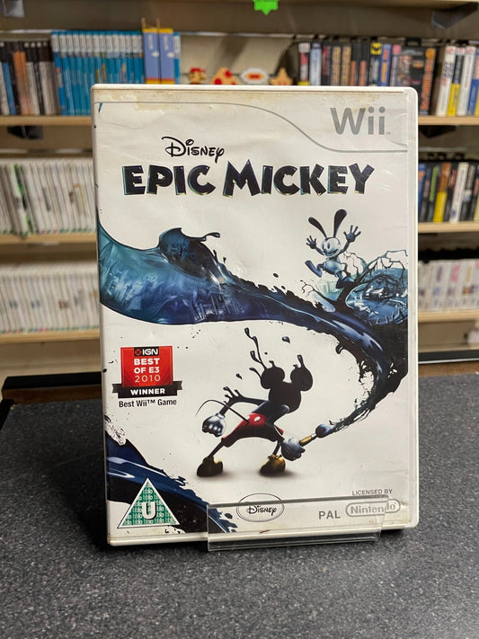 Disney Epic Mickey - Nintendo Wii - Complete with Manual