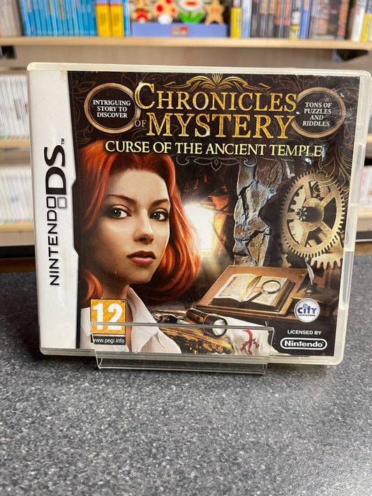 Chronicles of Mystery Curse of the Ancient Temple - Nintendo Ds - With Manual