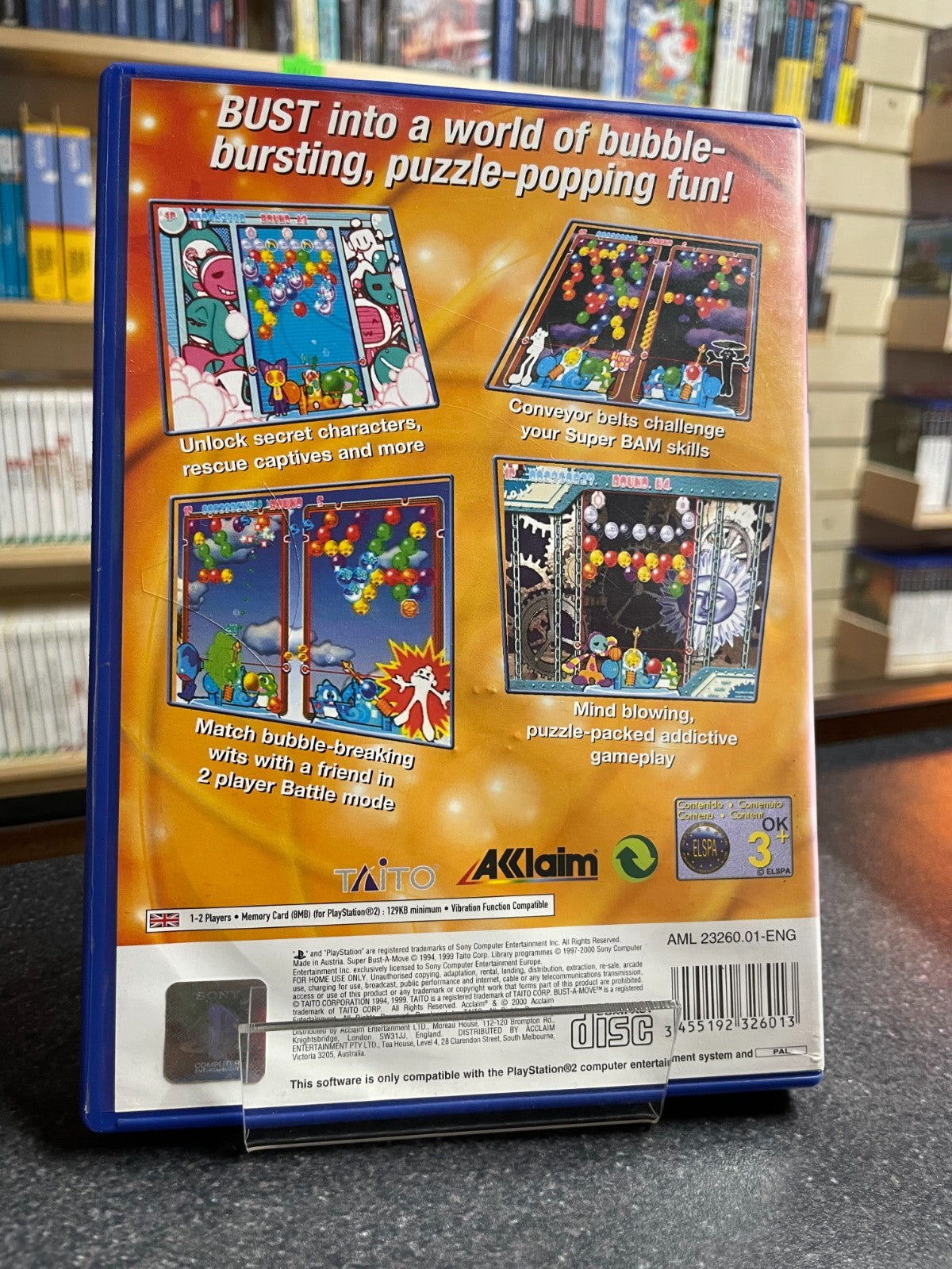 Super Bust-a-move - Sony - Playstation 2 PS2 - Complete with Manual