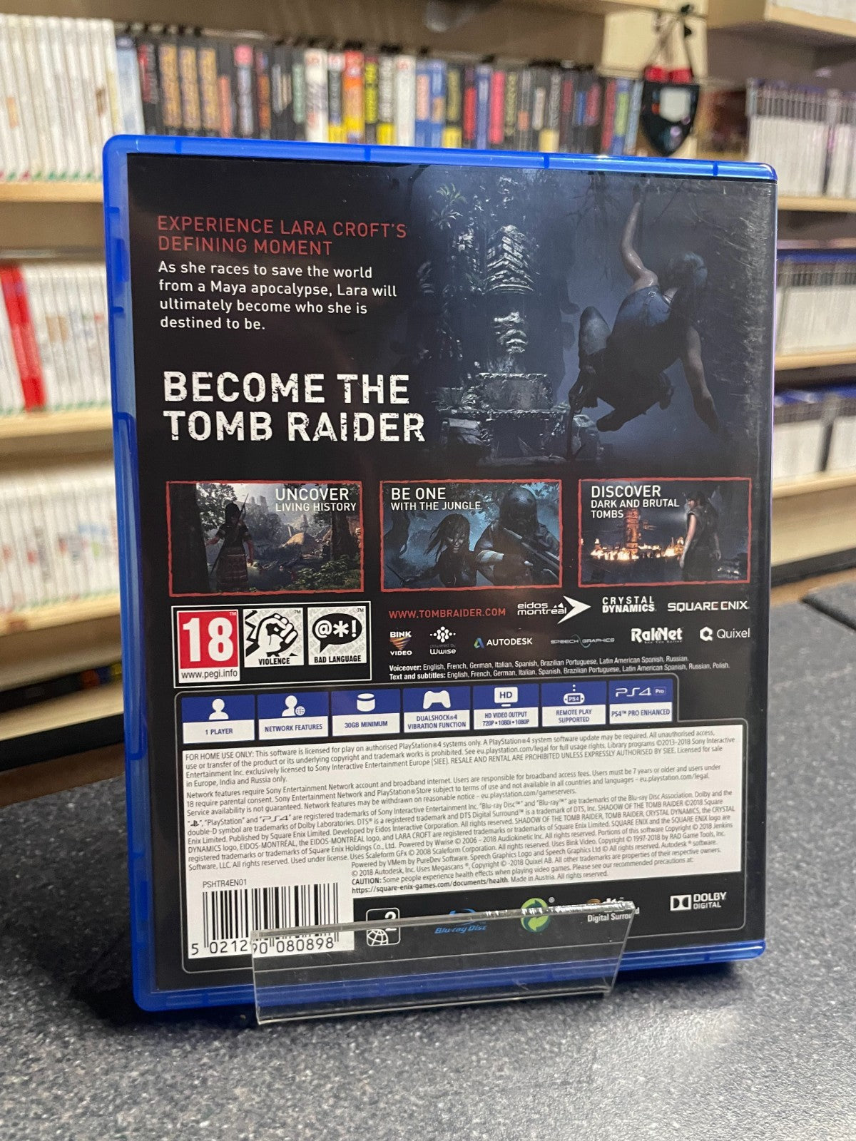 Shadow of the Tomb Raider - Playstation 4 - PS4 - Boxed