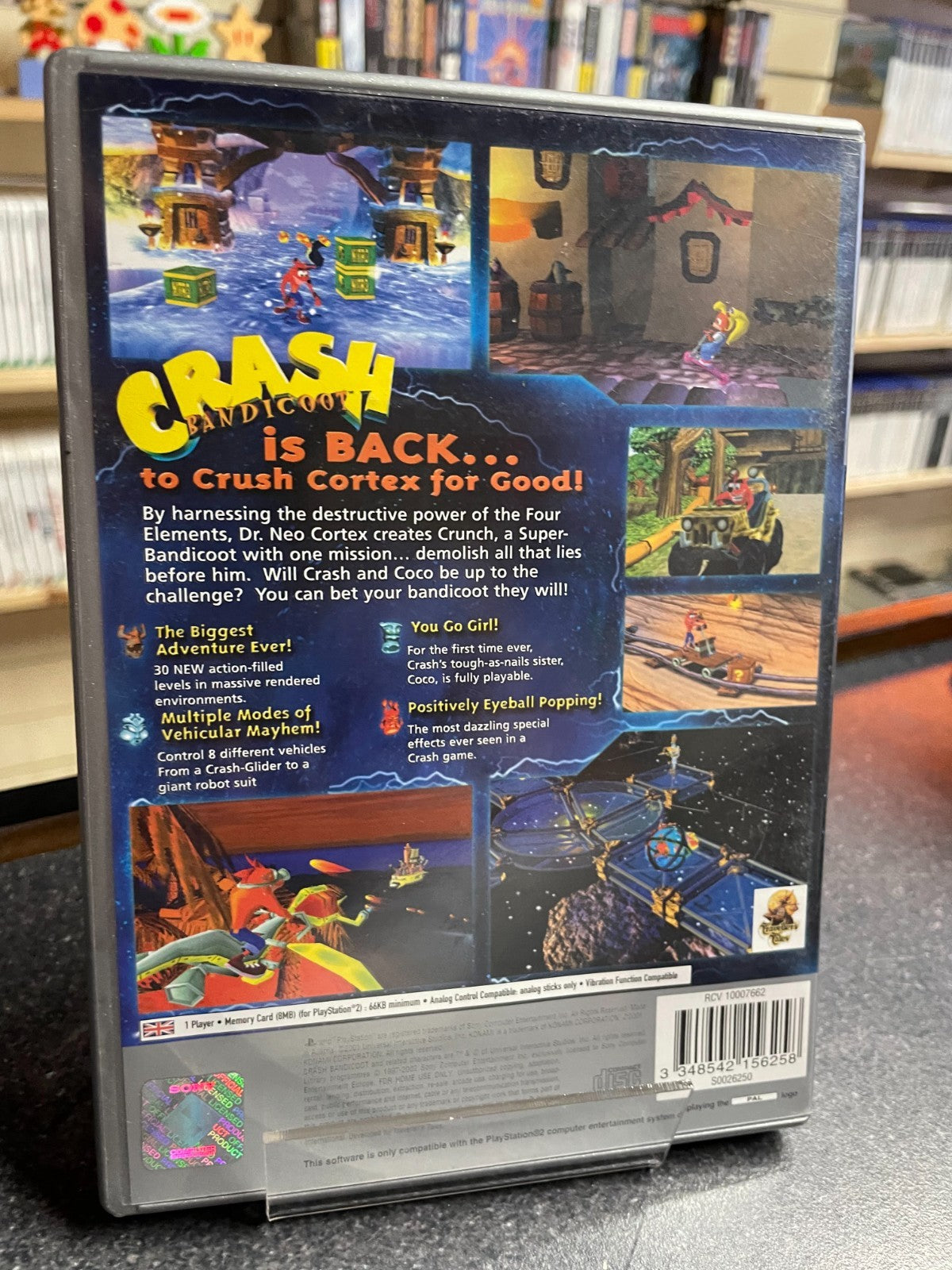 Crash Bandicoot: The Wrath of Cortex - Sony Playstation 2 PS2 - Boxed w/Manual