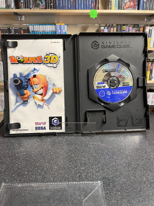 Worms 3D - Nintendo GameCube - Complete with Manual