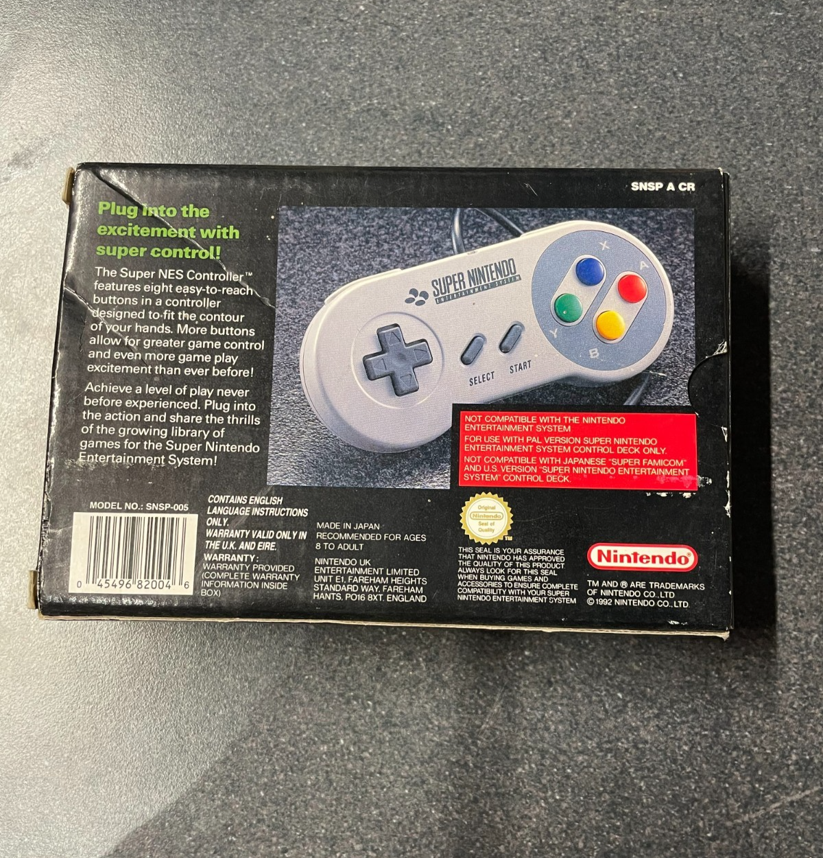 Super Nes Controller - Nintendo SNES - Boxed with Manuals VGC