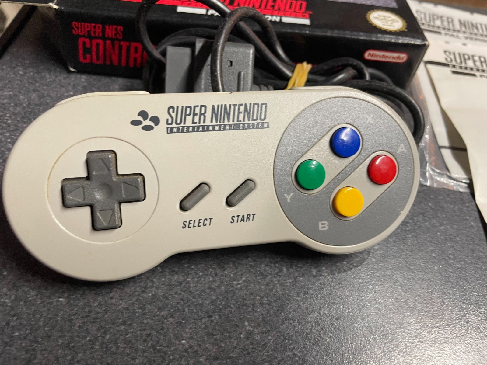 Super Nes Controller - Nintendo SNES - Boxed with Manuals VGC