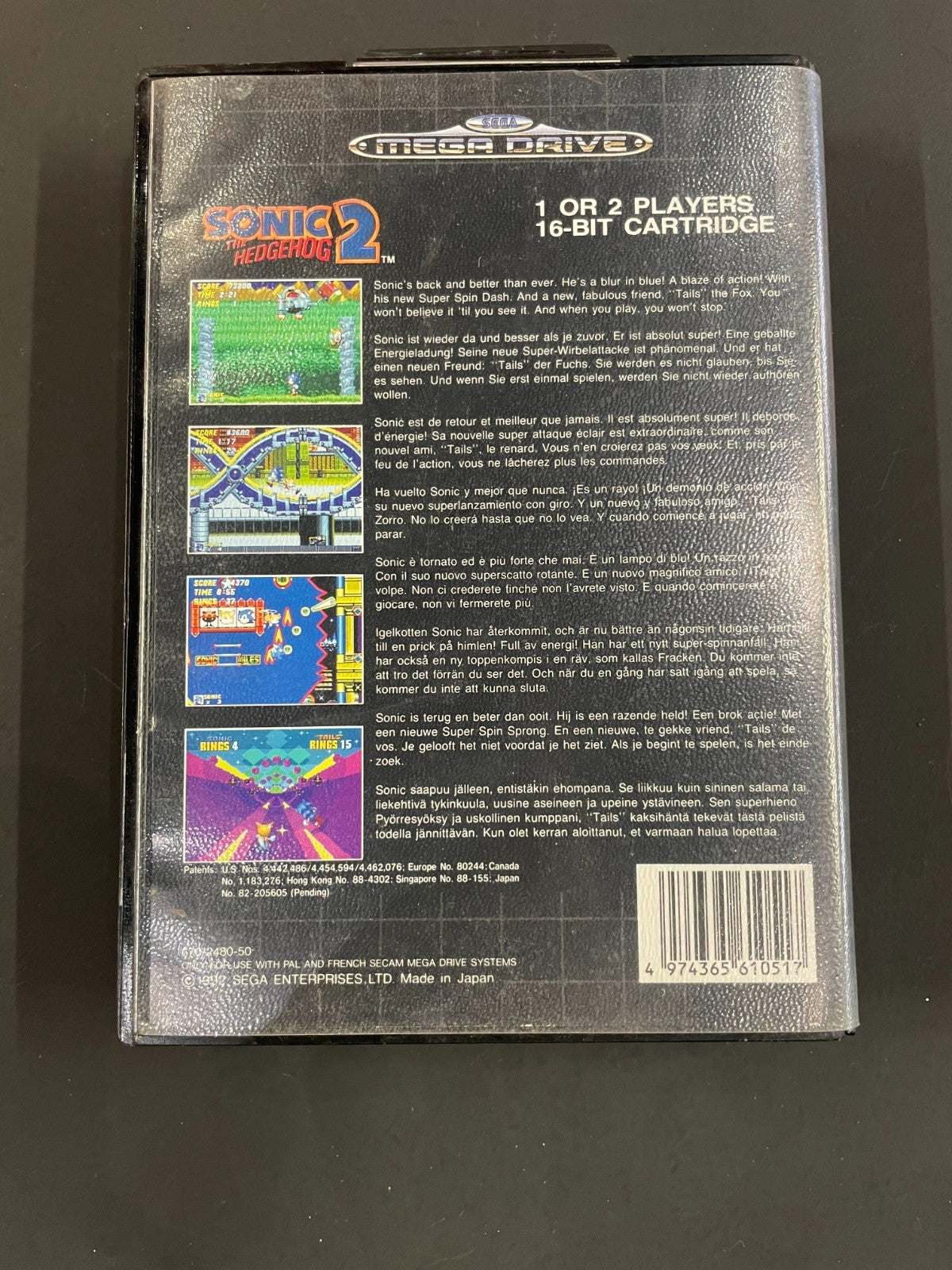 Sonic the Hedgehog 2 - SEGA Mega Drive  - Boxed with Manual