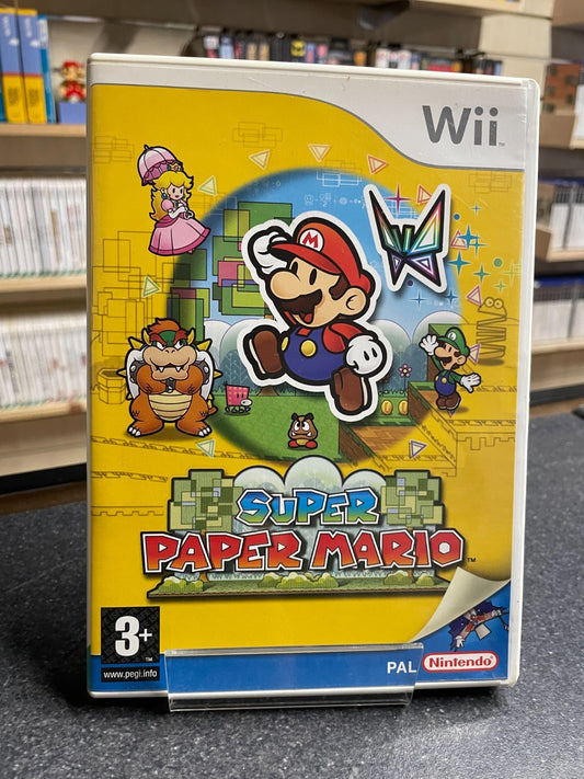 Super Paper Mario - Nintendo Wii  - Boxed with Manual